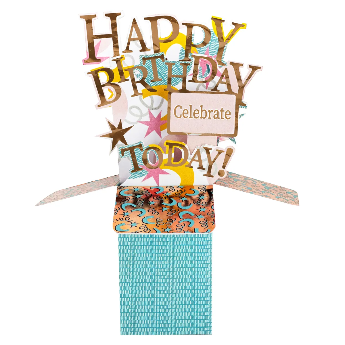 3D Pop-up Clever Cubes card - Happy Birthday - Female
