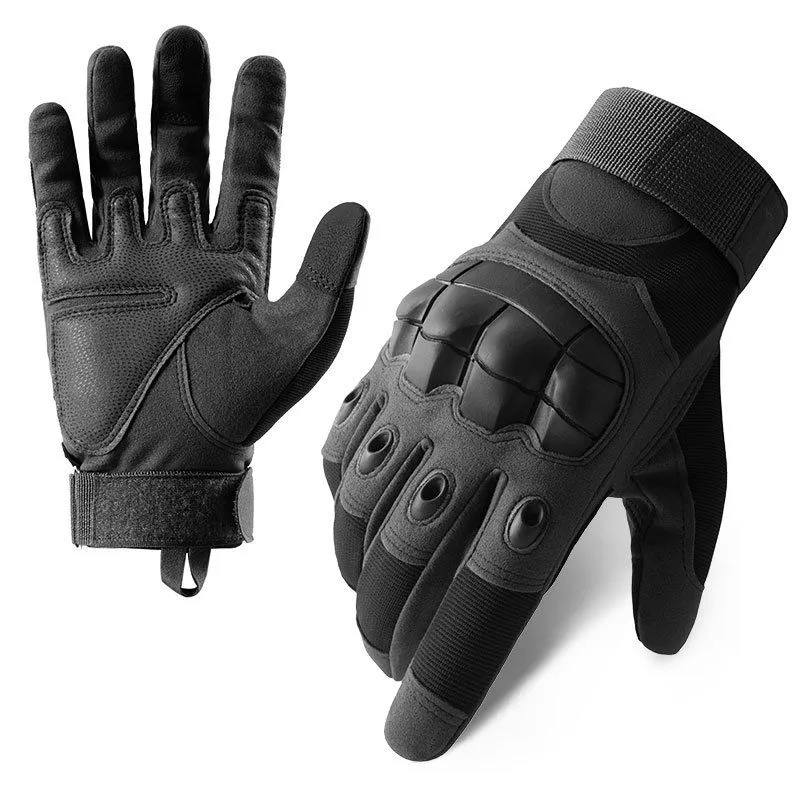 Tactical Gloves for Men Touchscreen Airsoft Paintball Motorcycle Gloves - Black