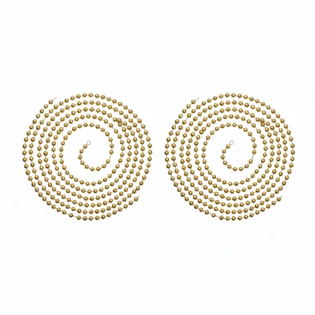 Krafft Polished Brass Ball Chain 3.2mm x 150m for Jewelry & Crafts - 2 Pack