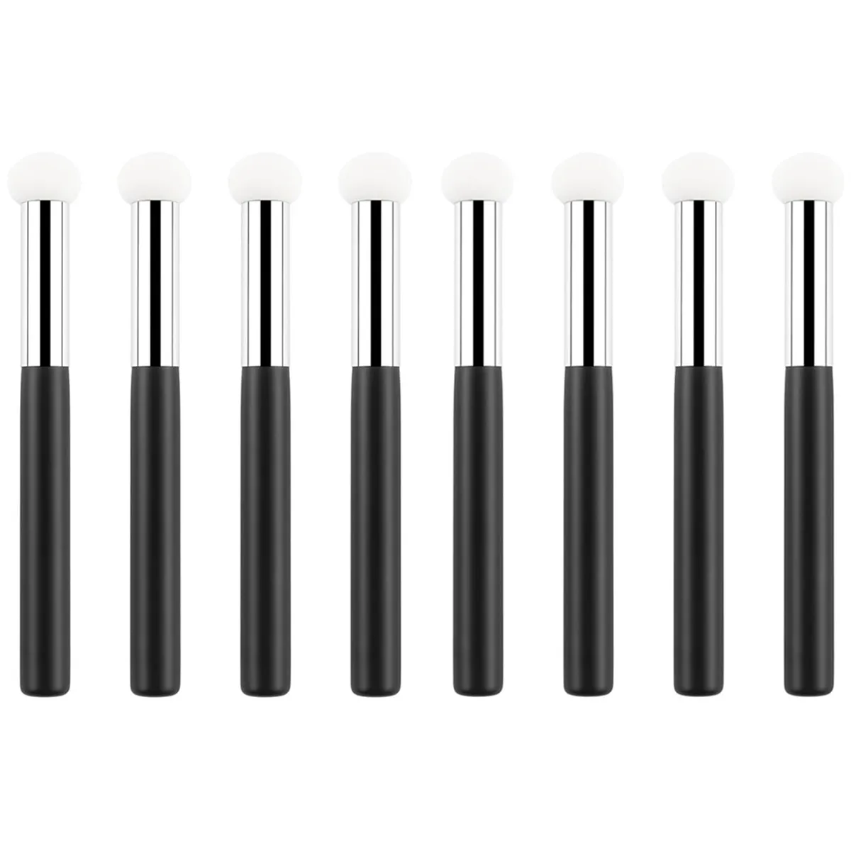 8Pcs Foundation Sponge Powder Brush Makeup Puff Sponge With Handle