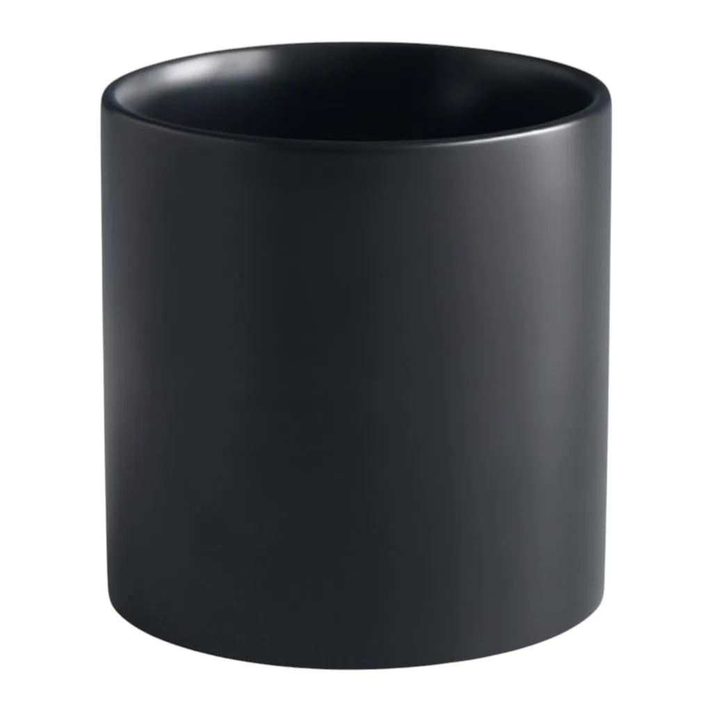 2 Pack - Modern Matte Ceramic Planter Pot - Black