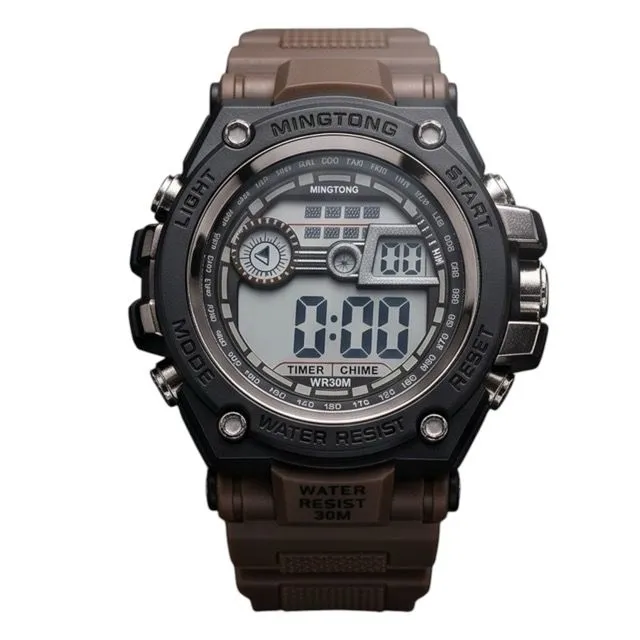 Men's Watches Sports Military Outdoor Waterproof Watch - Brown, Black