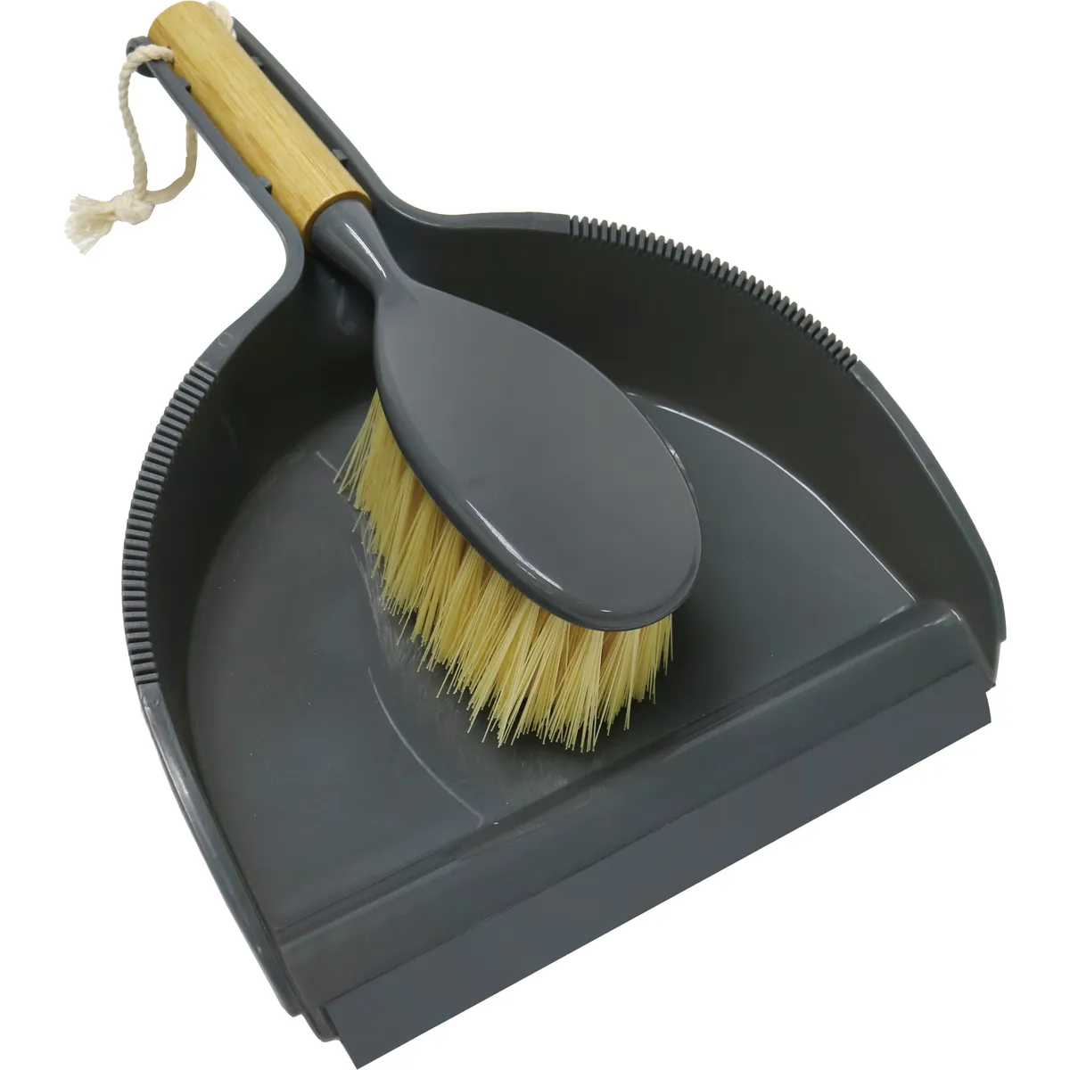 Bamboo Dust Pan and Brush Set