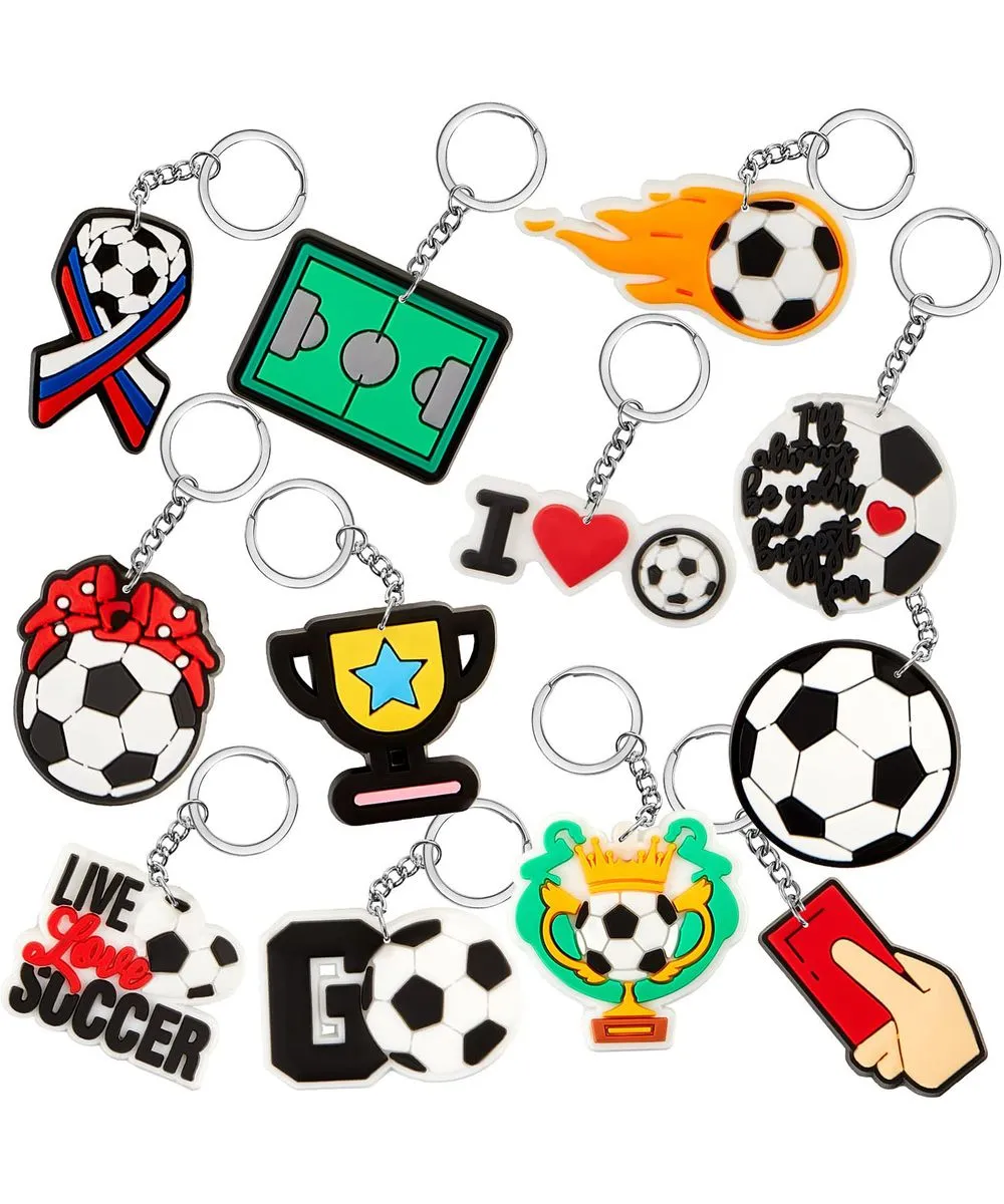 Sports Keychains Soccer Sports Ball Key Chains for Birthday Party