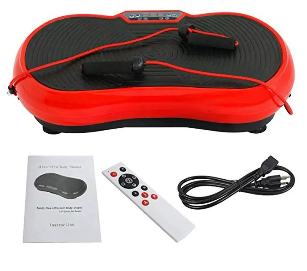 Full Body Vibration Fitness Machine with Resistance Bands