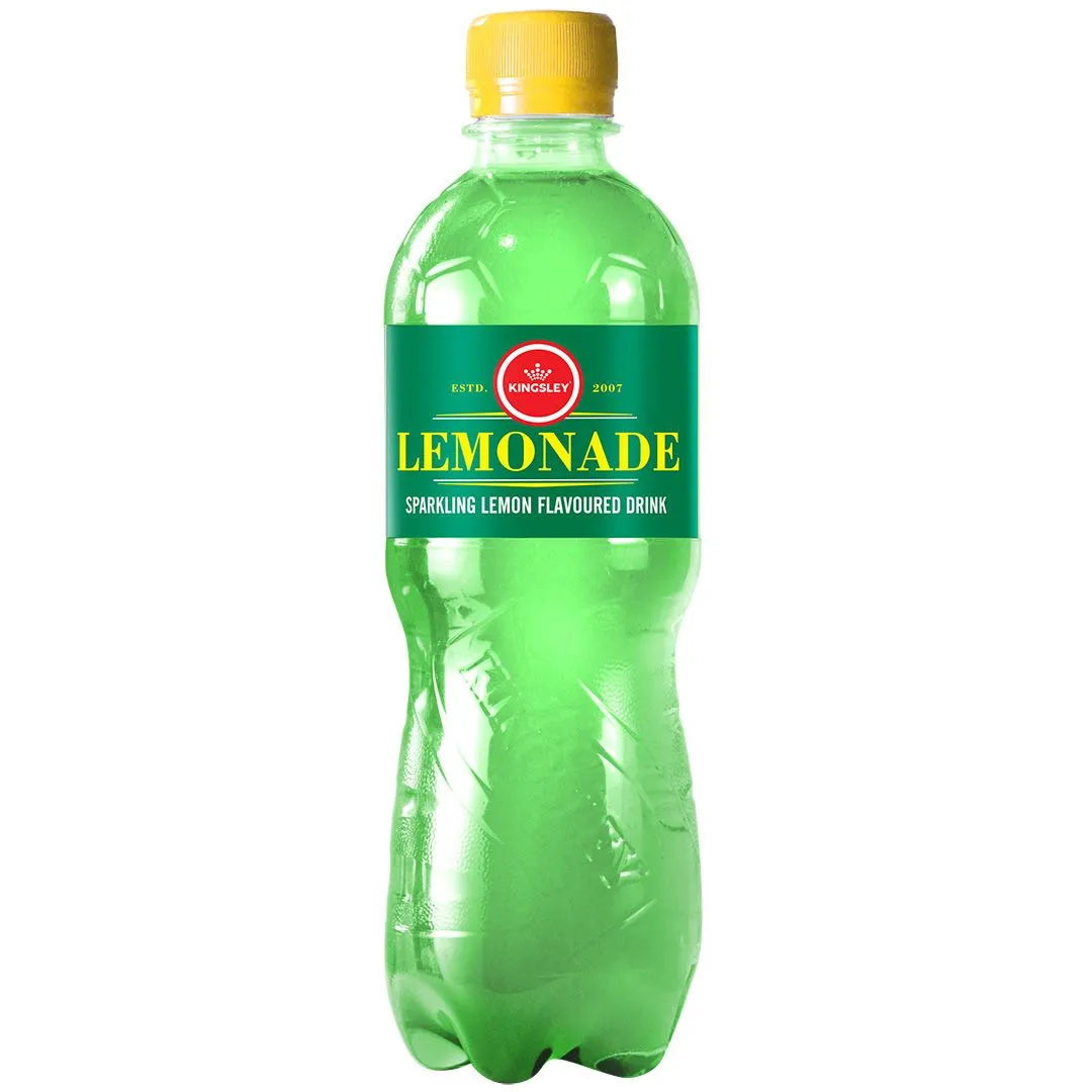 Kingsley Sparkling Soft Drink - Lemonade (24 x 500ml PET)