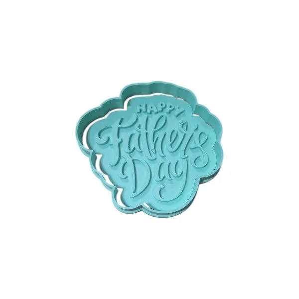 Hubbe Cookie Cutter - Happy Father's Day Two font