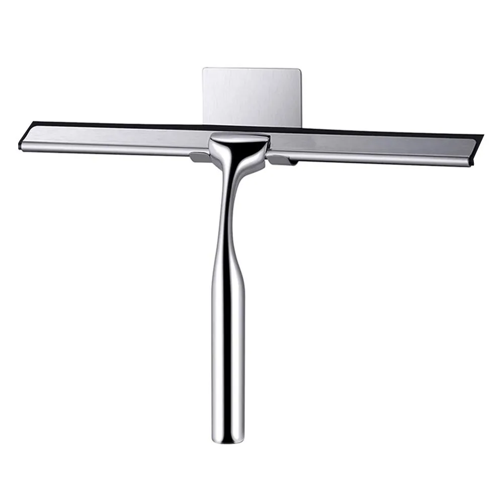 Stainless Steel Shower Squeegee with Hook for Bathroom, Mirrors, Window