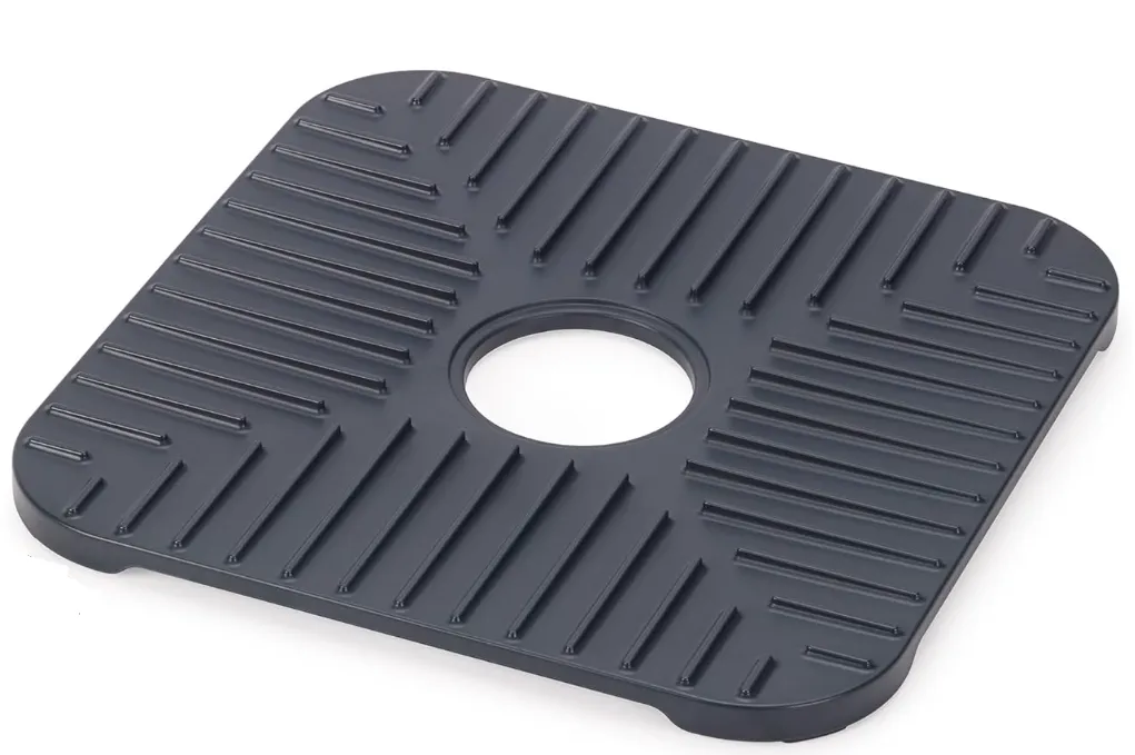 Sink Saver Mat With Removable Draining Plug
