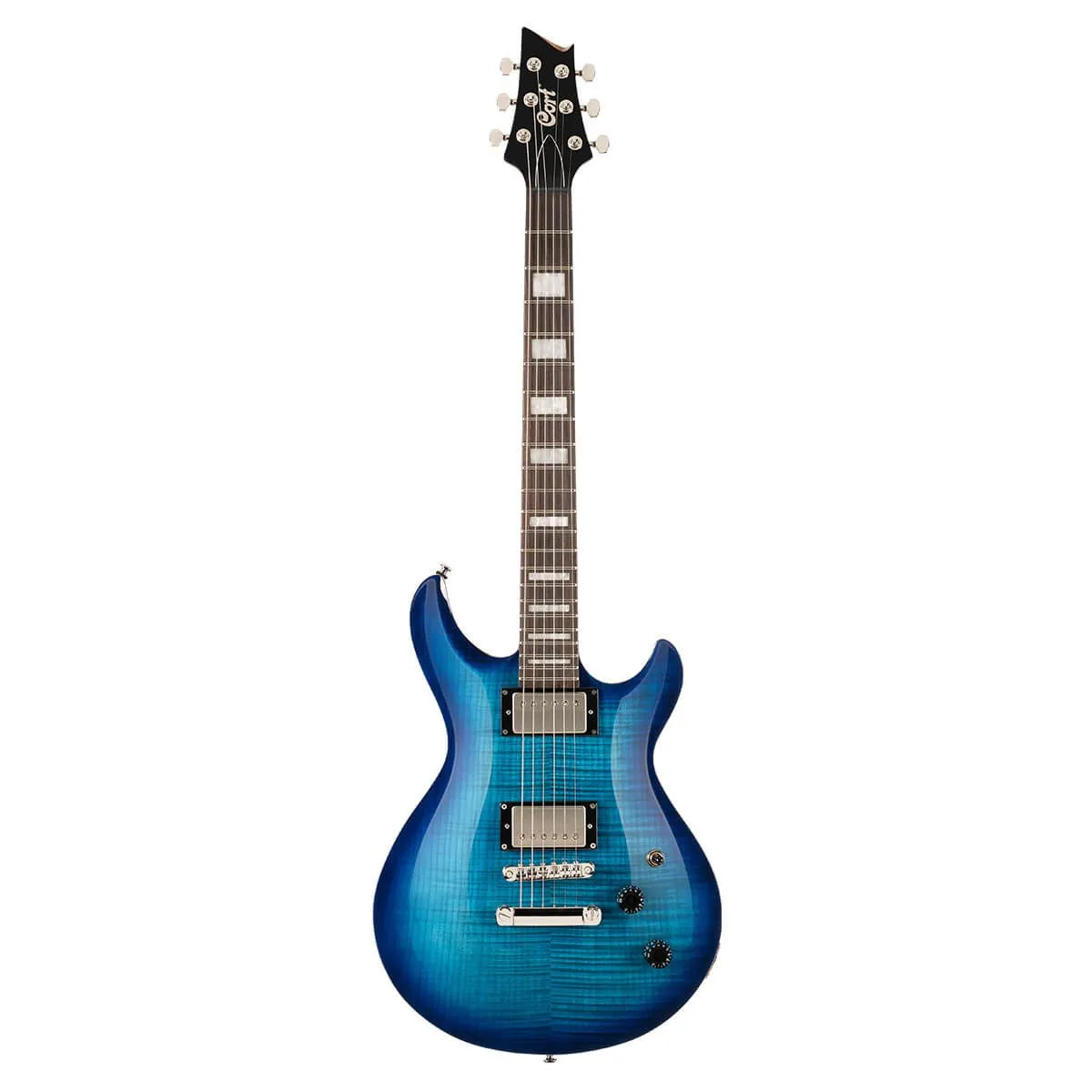 Cort M600 Double Cut Electric Guitar - Blue Burst