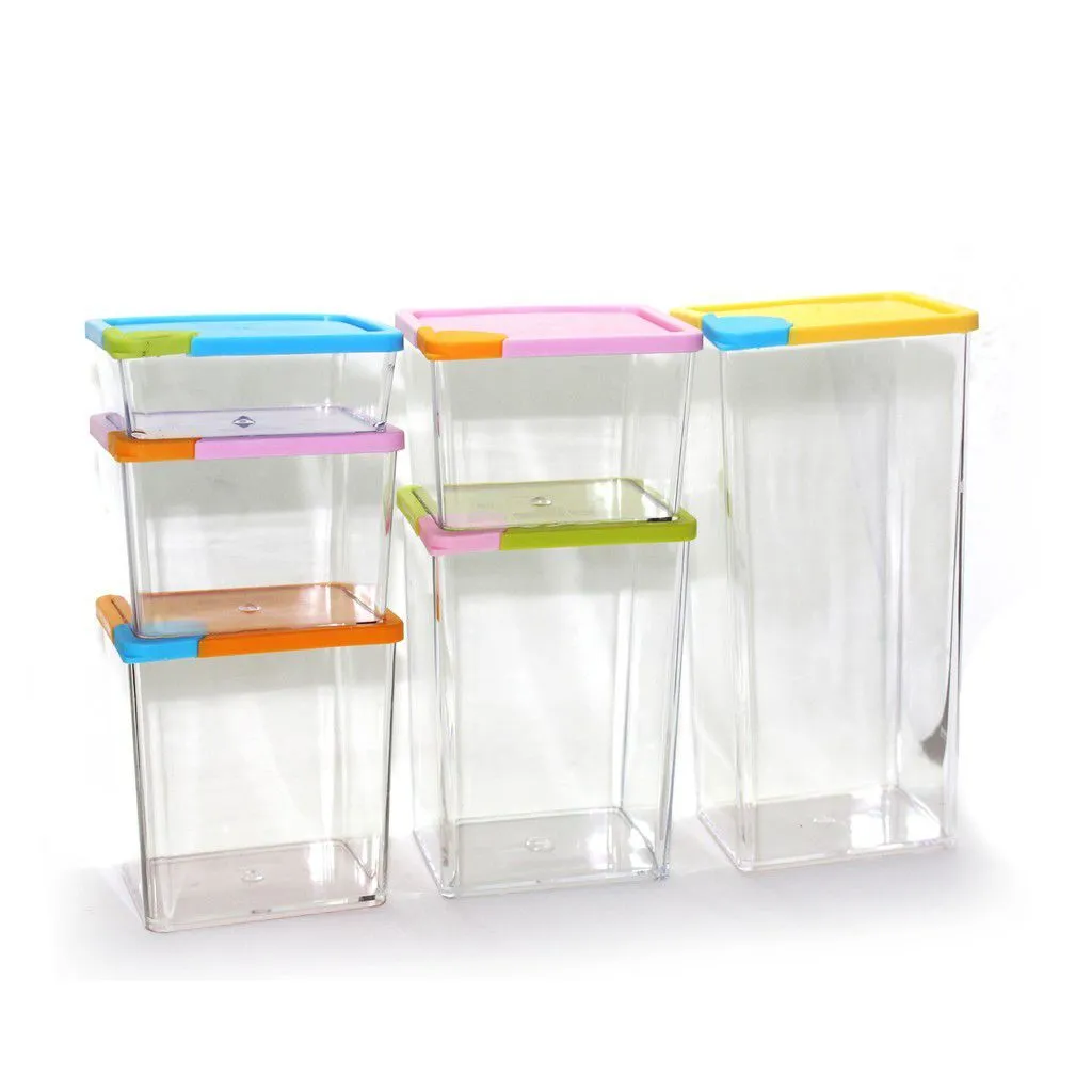 Kitchen Storage Containers with Lids - 6 Piece