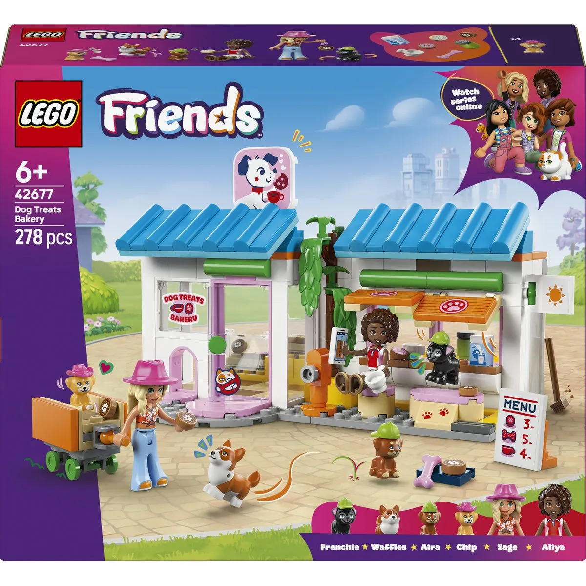 LEGO® Friends Dog Treats Bakery Building Toy Playset 42677