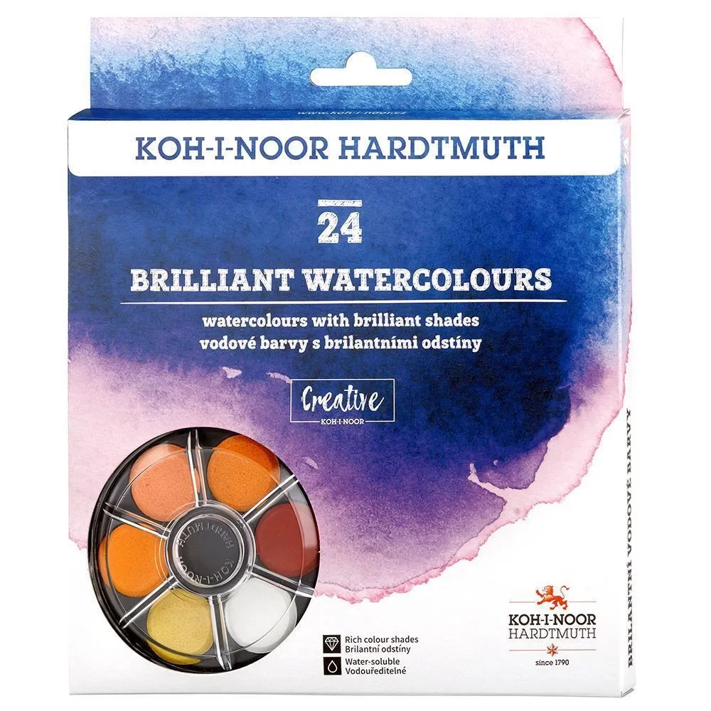Koh-i-noor Brilliant Watercolours 24pc set