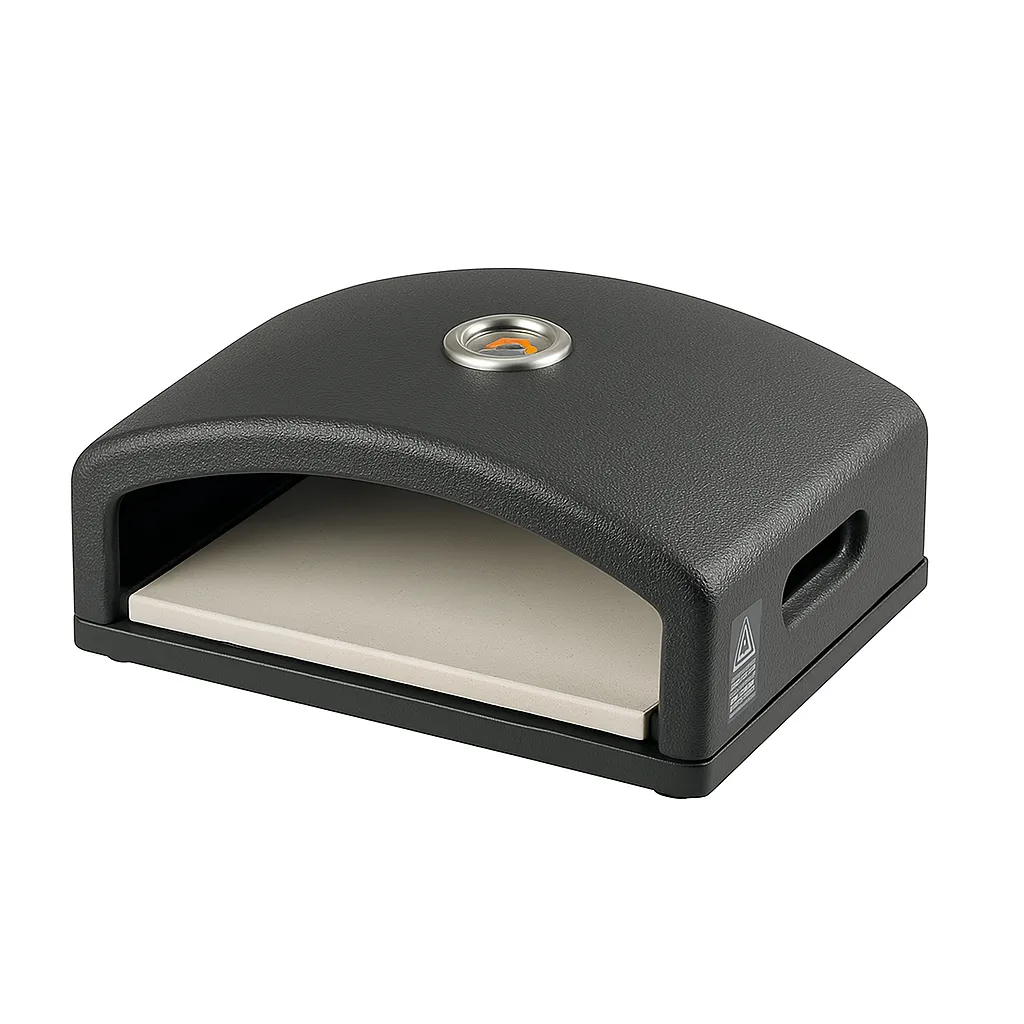 Portable Charcoal & Gas Pizza Oven Box with Stone for BBQ Grill (40cm)