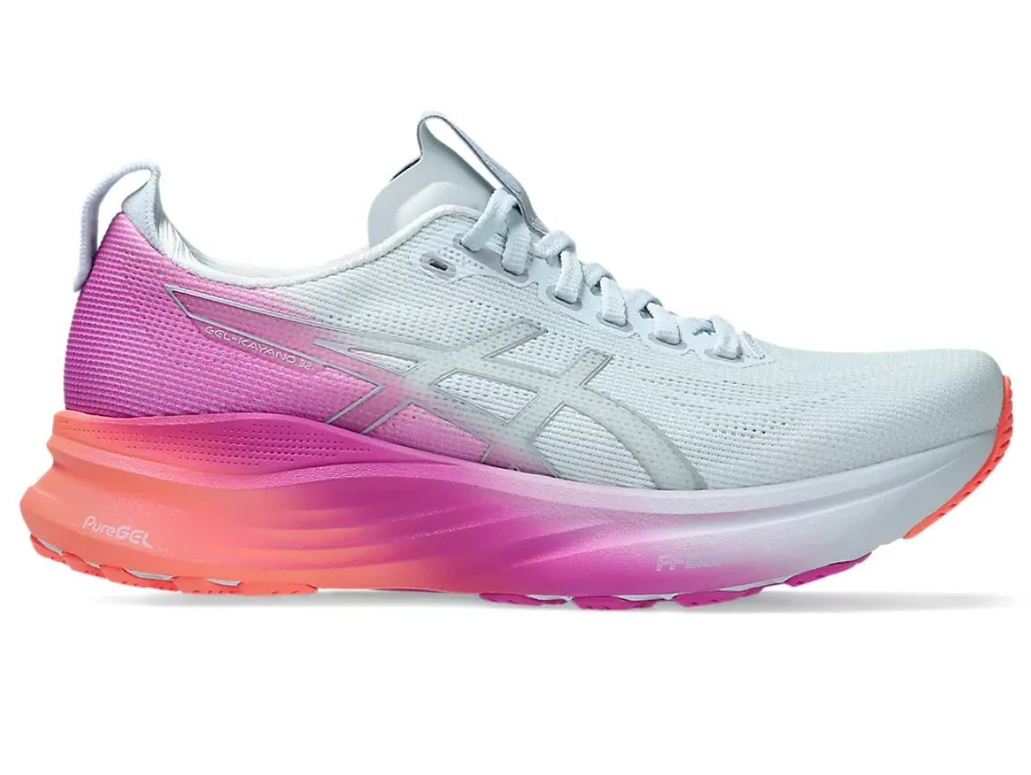 Asics Women's Gel-Kayano 32 Sunny Sizzle Road Running Shoes - Sky/Sakura