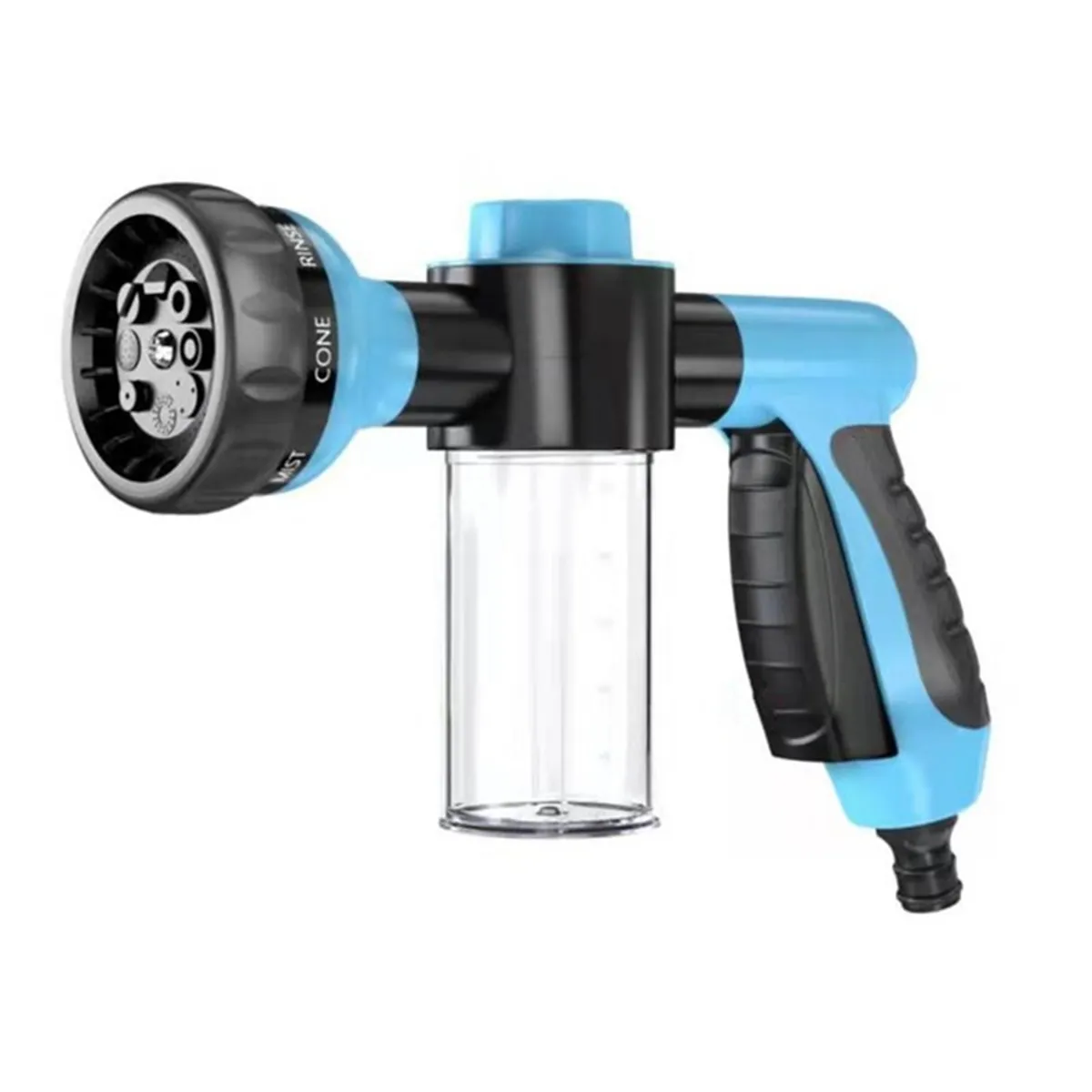 Car Washing Nozzle Garden Hose Nozzle High Pressure Hose Foam Blue