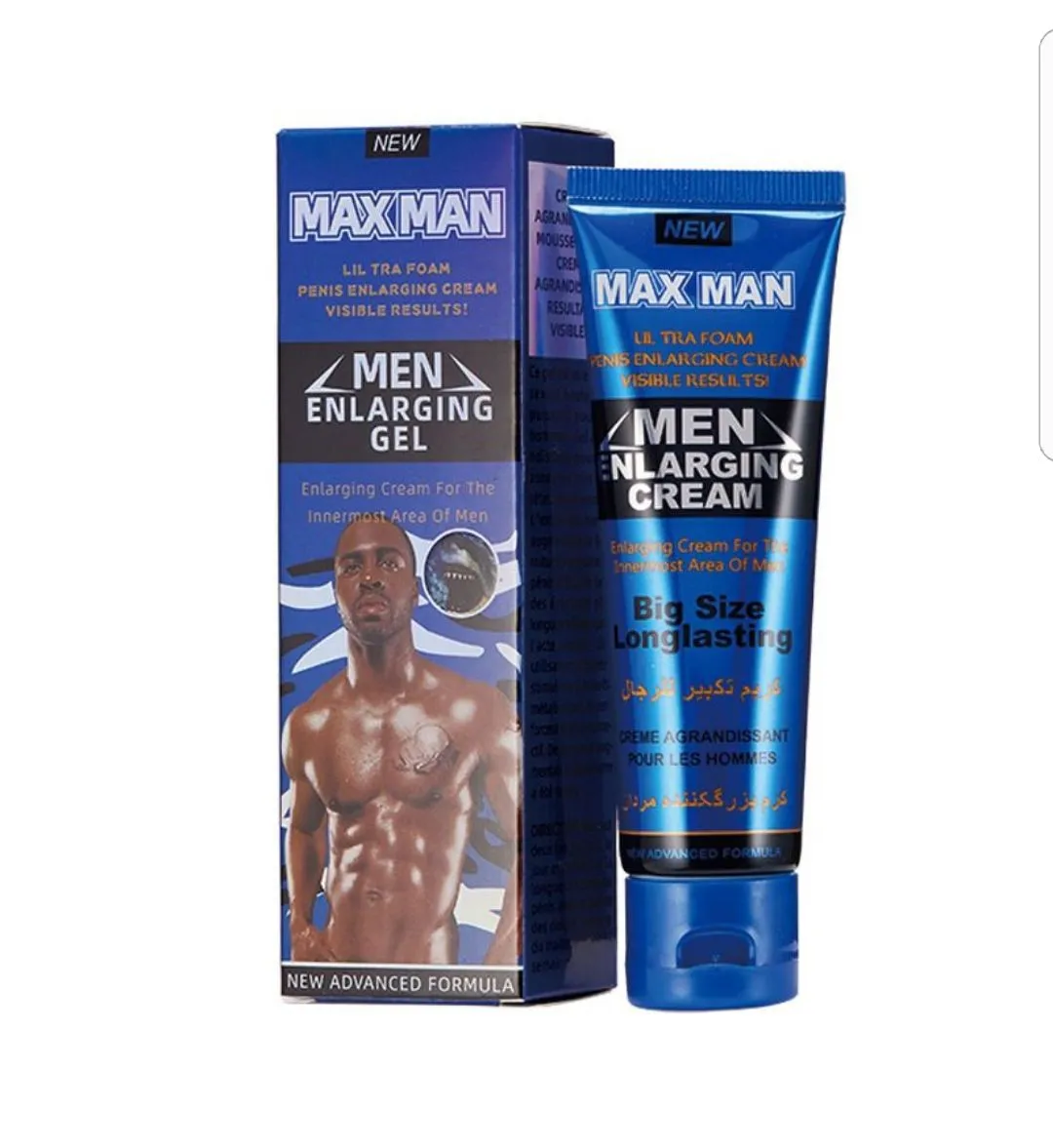 Long Lasting Men Enlarging Cream - Blue