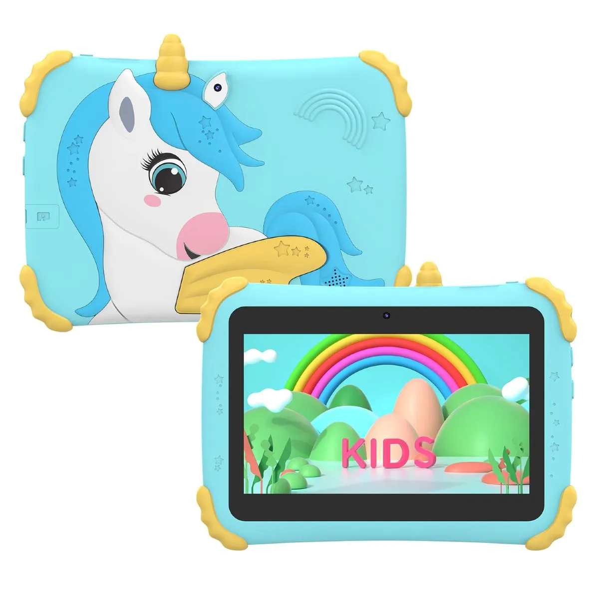 Kids 7" Unicorn Wifi Educational Tablet - Blue