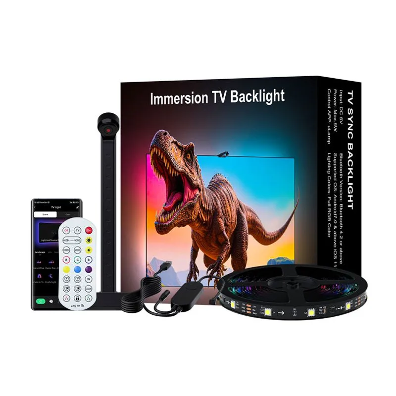 TV LED Backlight - 3.8m with Sensor, RGB Strip, App & Music Sync
