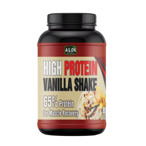 High Protein Vanilla Shake 800g - Low Sugar, Soy, Muscle Recovery, Strength
