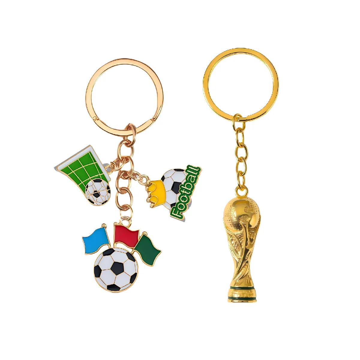 2026 World Cup Football Keychain Tournament Style Soccer Souvenir Gift