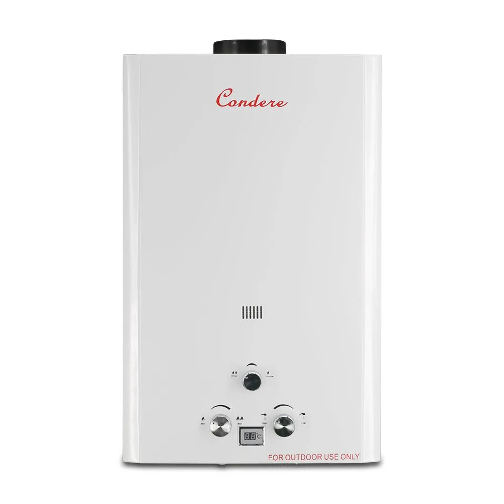 Condere LPG Tankless Gas Water Heater Gas 10L, Gas Geyser