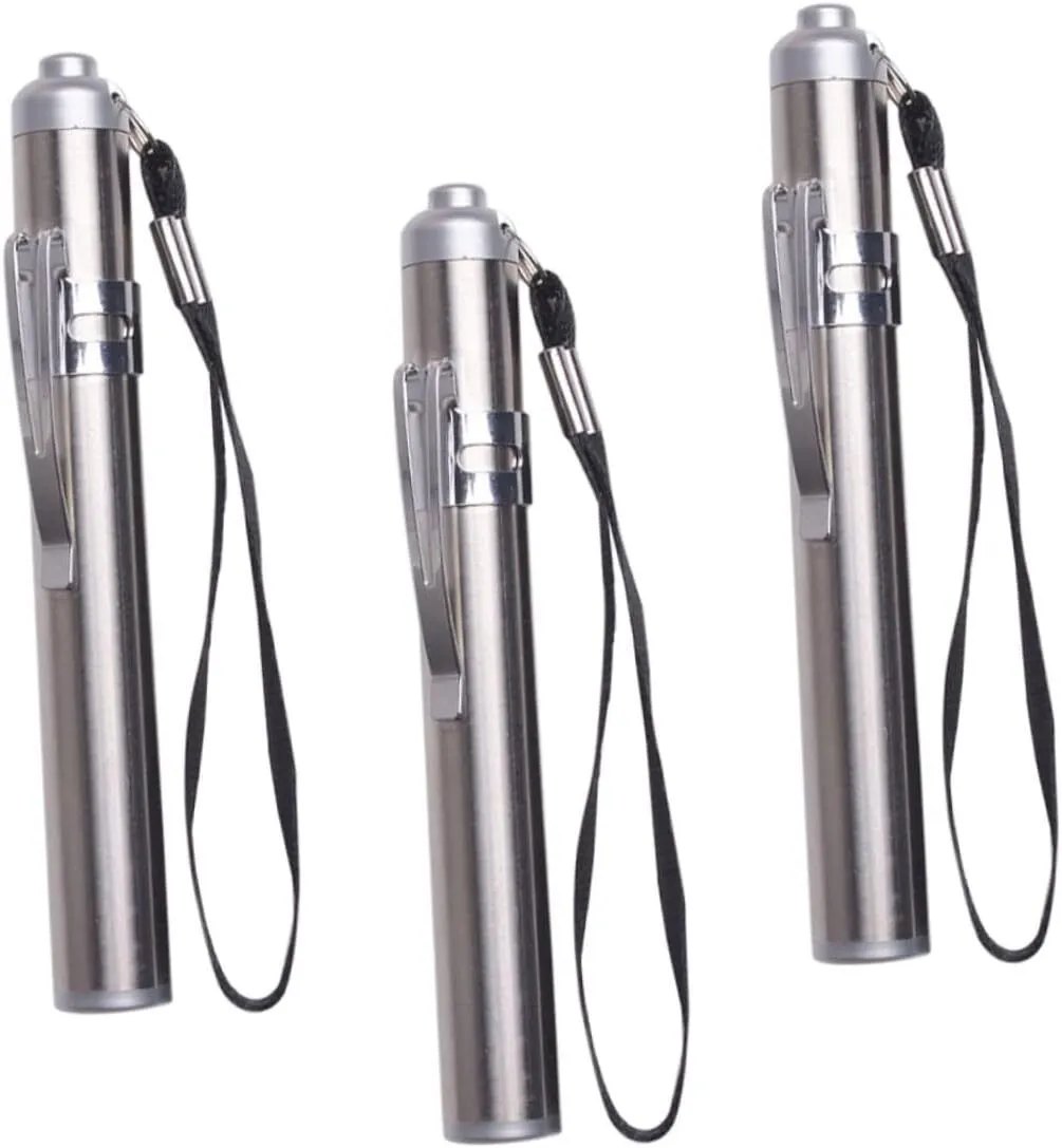 3 Pieces Outdoor Led Flashlight Portable Mini Rechargeable Battery