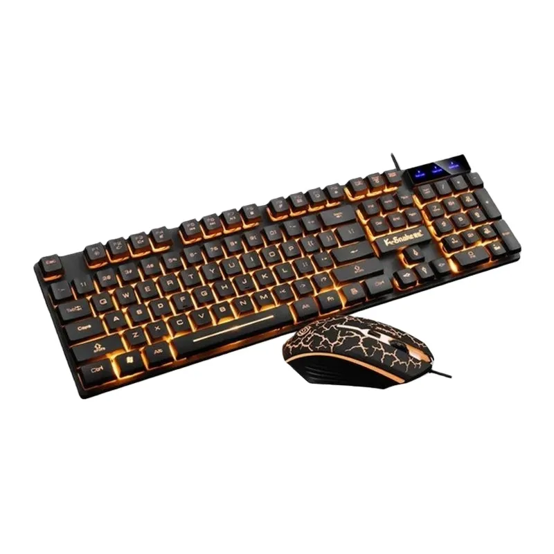 Keyboard and Mouse Combo Waterproof Luminous Backlit Gaming