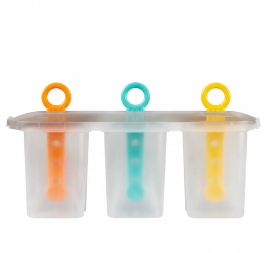 6-Cavity Popsicle Maker Molds with Hanging Loop Handles