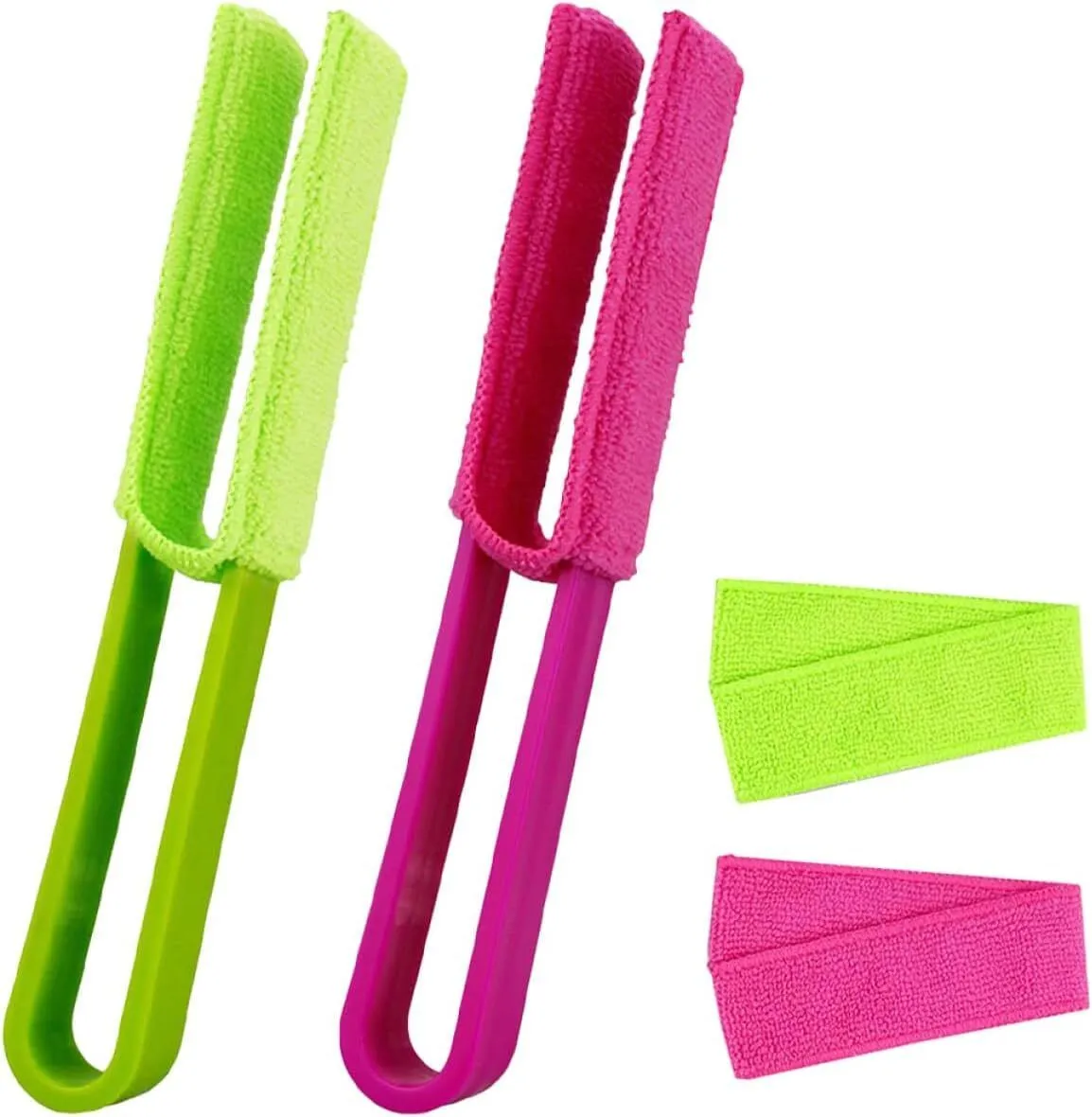 Blinds Cleaner Brush Set 4pcs with Microfiber Sleeves for Air Outlet
