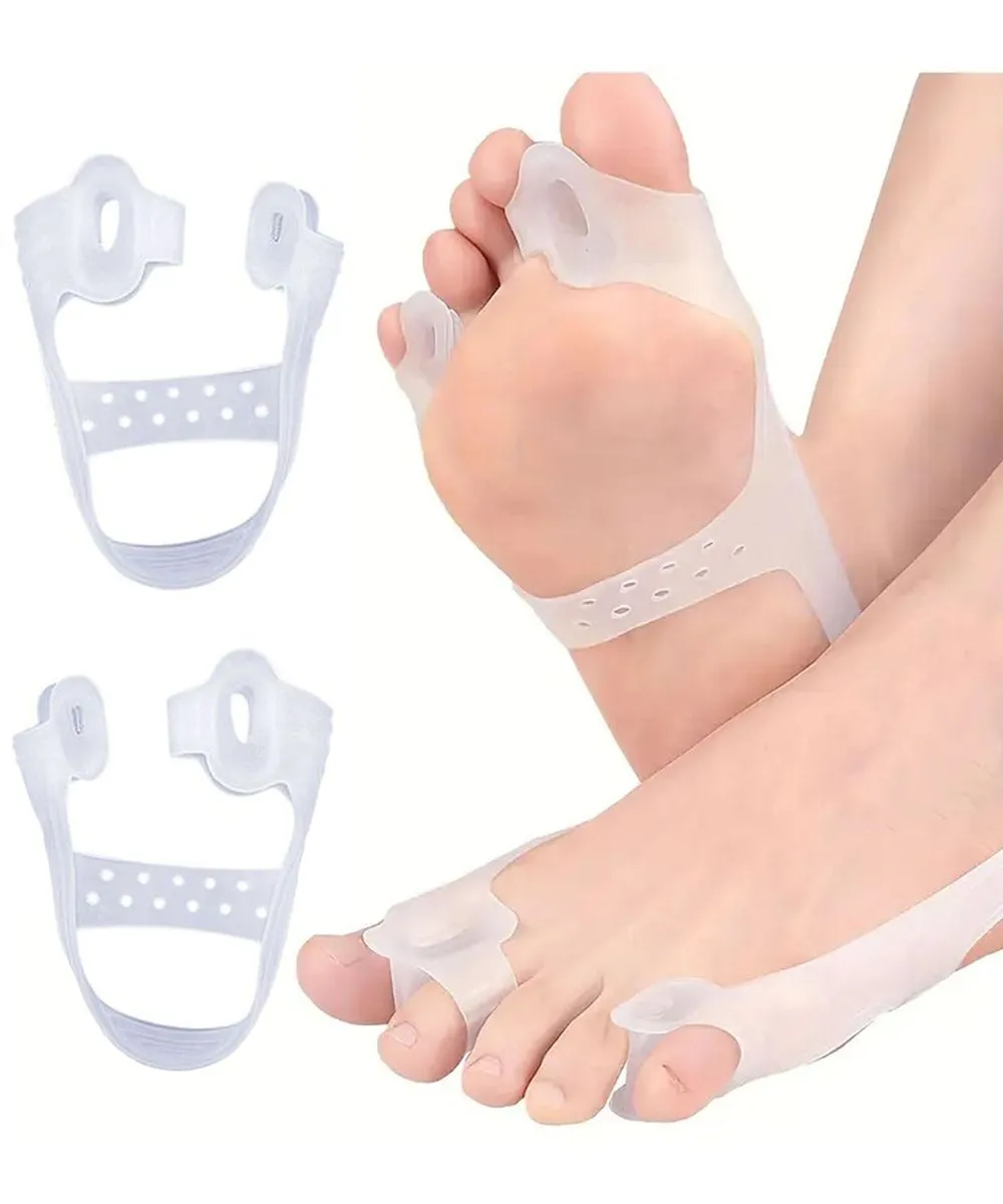 U-Shaped Toe Separators - Dual Hole, Flexible & Anti-Wear Elastic Bands