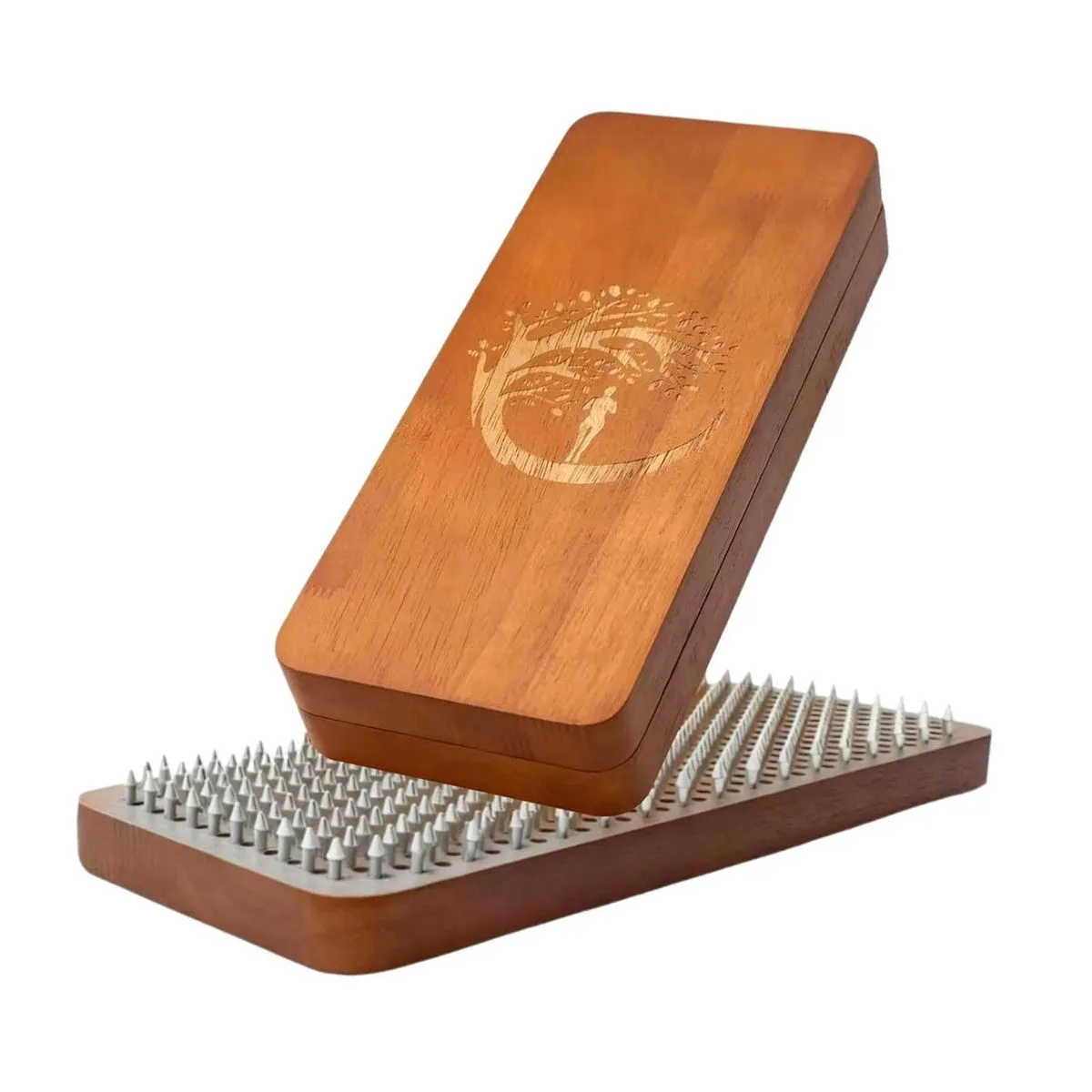 2 Pieces Sadhu Board Versatile Home Gym Portable Easy to Carry Wooden Yoga