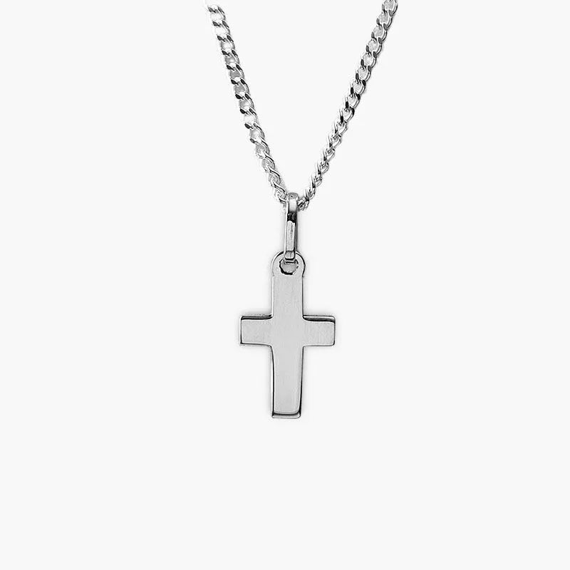 Elegant Sterling Silver Cross Necklace