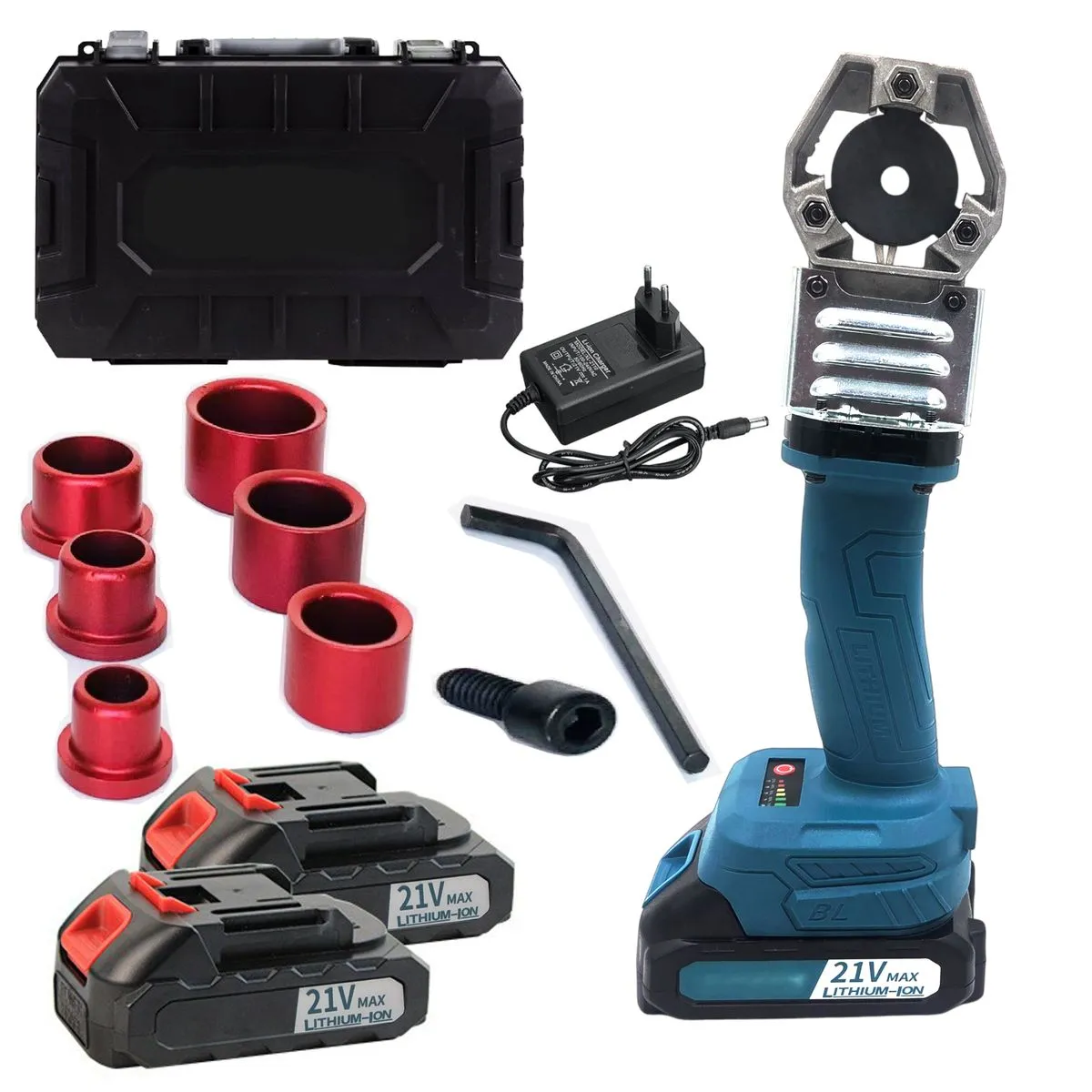 Plastic Pipe Welding Machine for Plumbers, 2x 21v Batteries, 3 Dies& Case