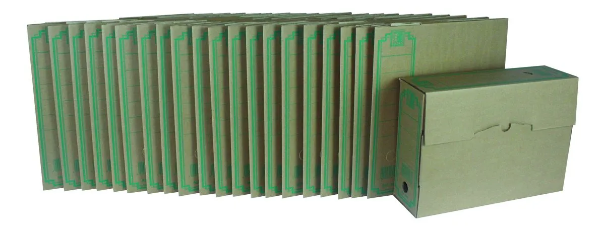 Files Kraft Corrugated Archive Box 20 Pack