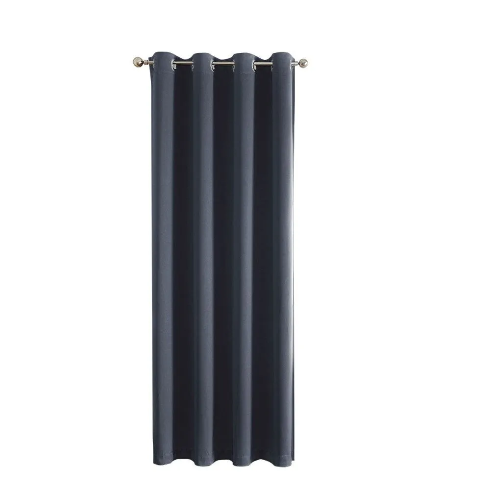 Volamor - Black Blackout Plain Bedroom Curtain