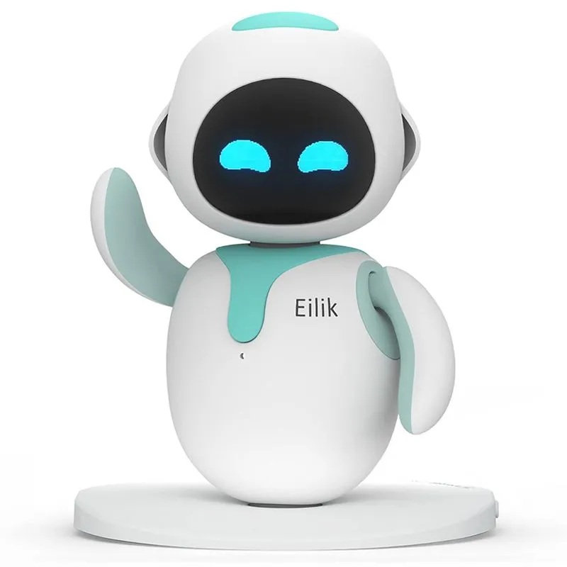 Eilik Interactive Robot Toy - Touch-Sensitive Emotional Smart Companion - Blue, White