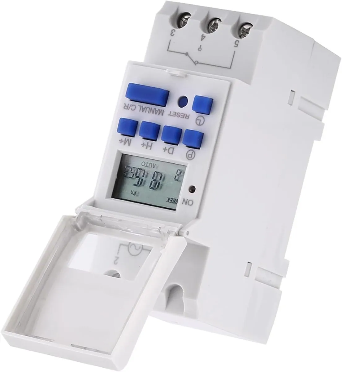 Digital Time Switch with LCD Display 16 ON and 8 Off Settings