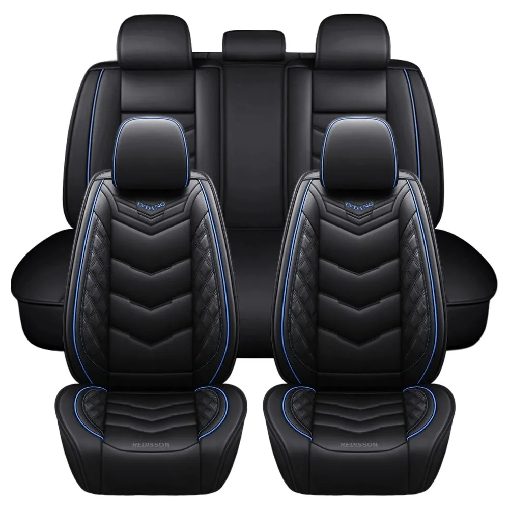 Redisson 5 Seater Universal Car Seat Cover Waterproof Seat Cover Full Set - Blue