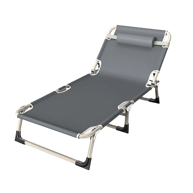 Adjustable Foldable Sun Lounger - Multi-Position Outdoor Relaxation Bed