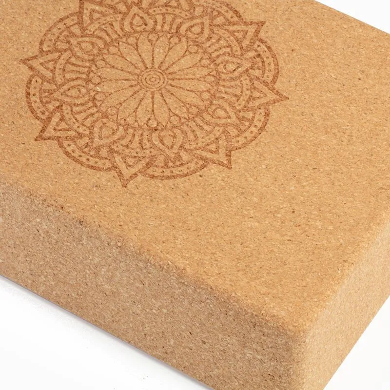 Asoka Yoga Cork Block - Cork Mandala