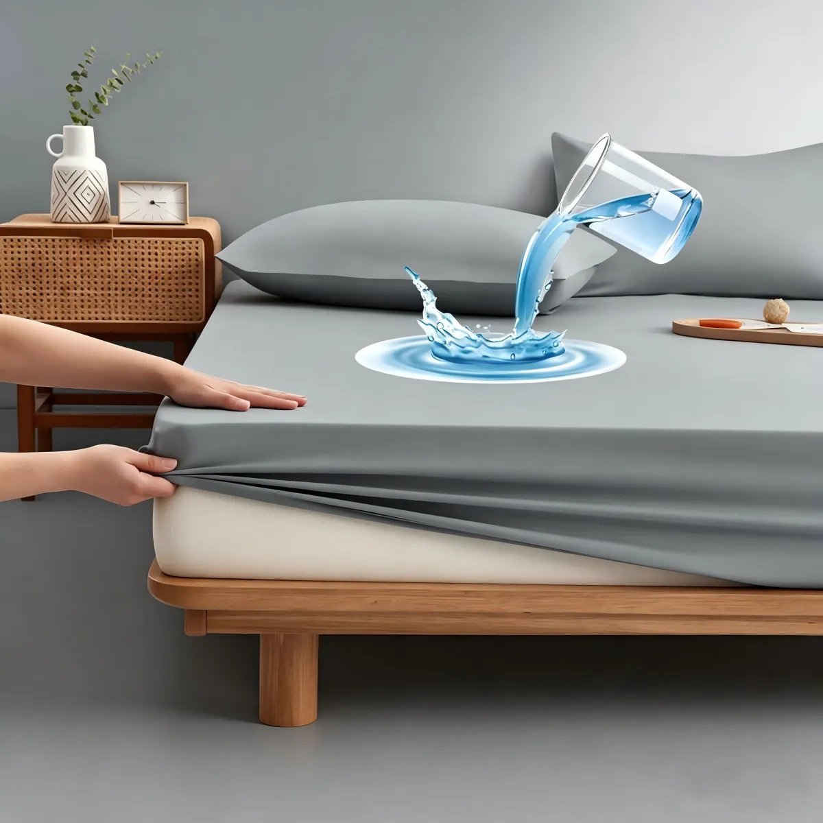 Waterproof Mattress Protector, Breathable, Fixed All-Inclusive - 91*188cm