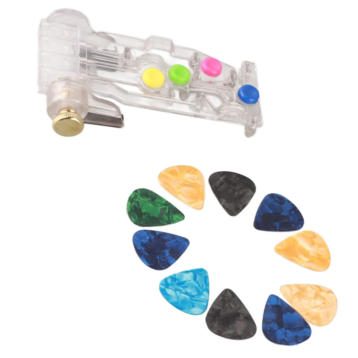 Guitar Chord Learning Tool 10Pcs Pick Set for Guitar Musical Accessories