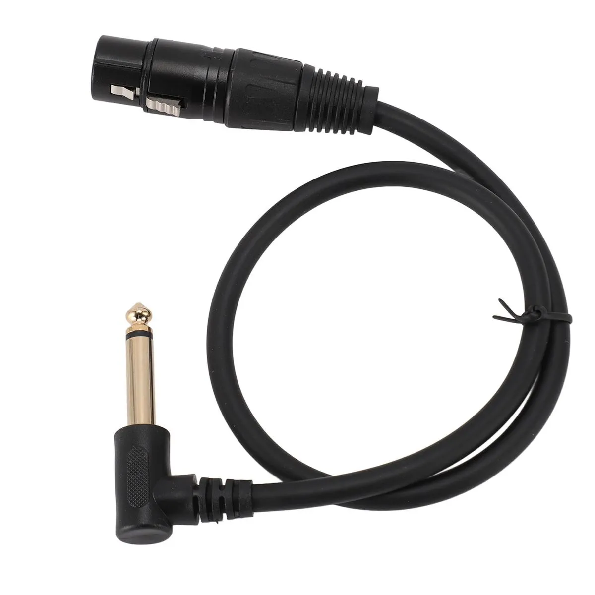 Balanced XLR to 6.35mm Cable, 90 Degree Right Angle Connector