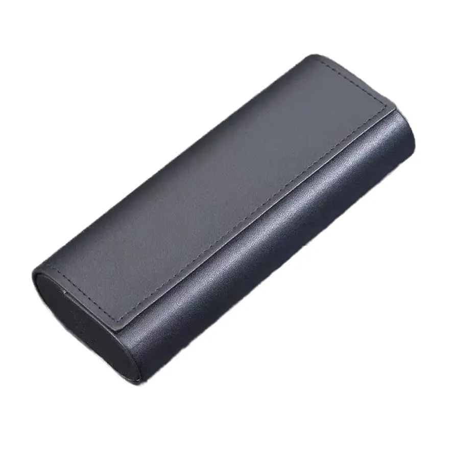 Unisex PU Leather Eyeglasses Case Stylish, Durable, Protective, & Compact - Black