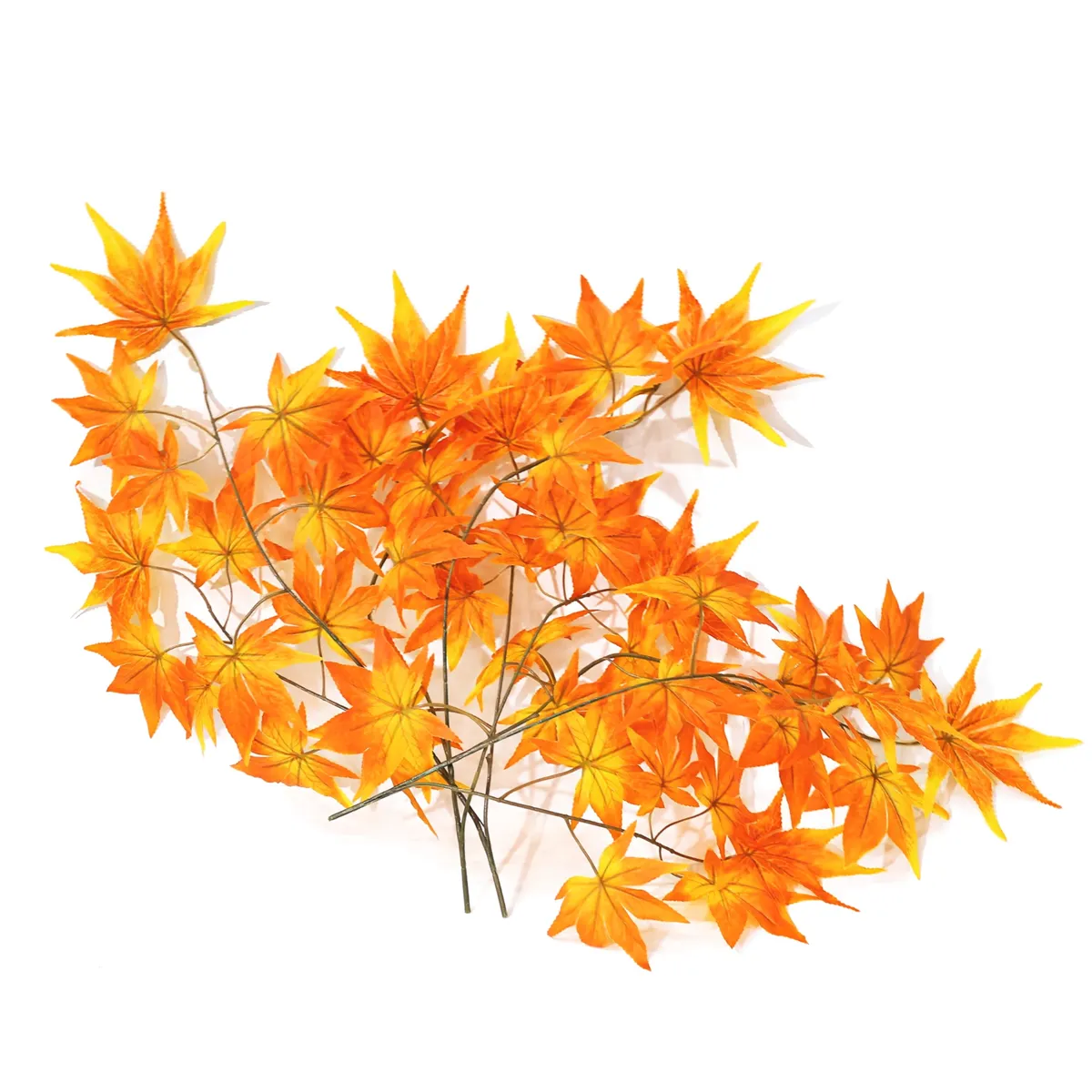 Artificial Plant Green Maple Leaf Plants Indoor Decoration- 3 Pieces 65cm