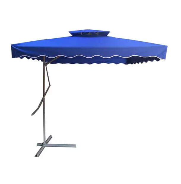 Retractable Waterproof Outdoor Umbrella - Blue
