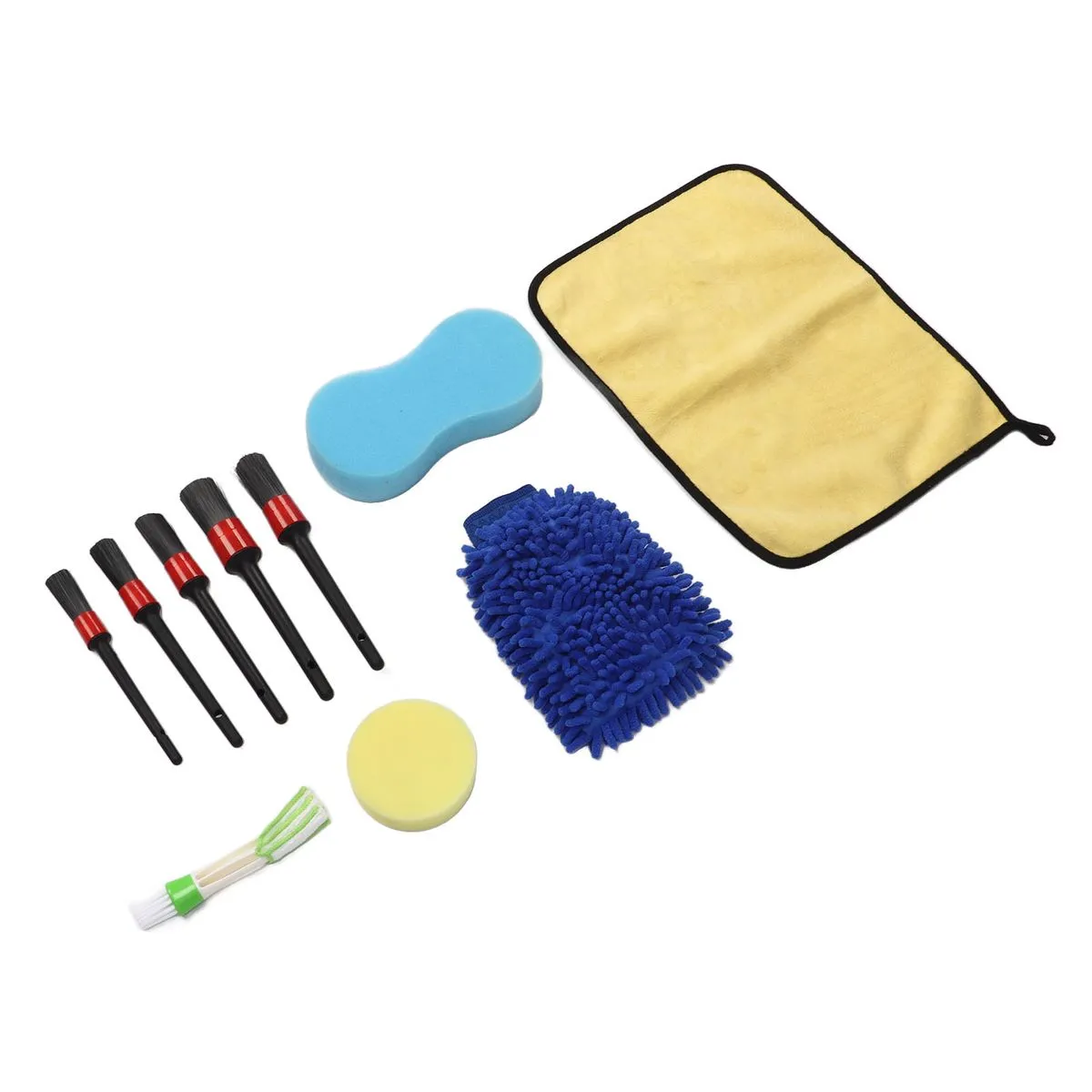 Car Detailing Brush Kit 10Pieces