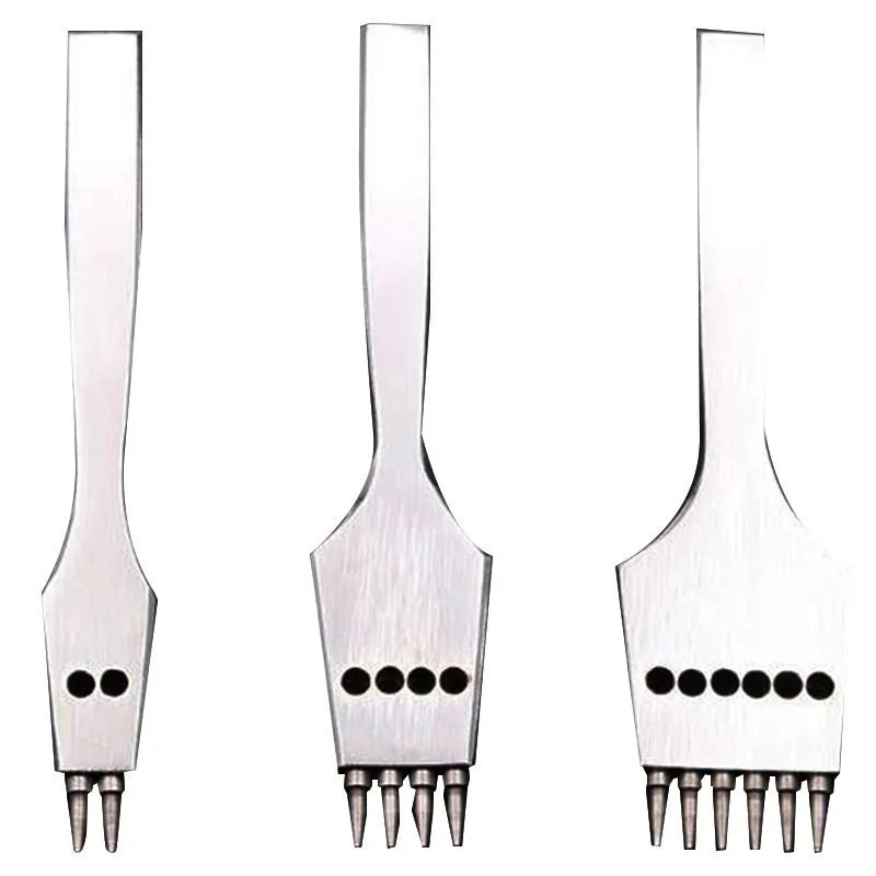 3Pcs 4mm Leather Craft Round Hole Leather Puncher Tool/Set
