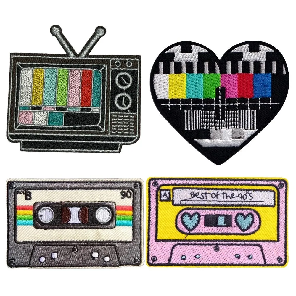 Decor Craft Clothing Iron On Applique Embroidered Patches Set of 4
